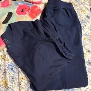 dolan scrub set navy blue